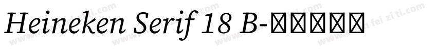 Heineken Serif 18 B字体转换